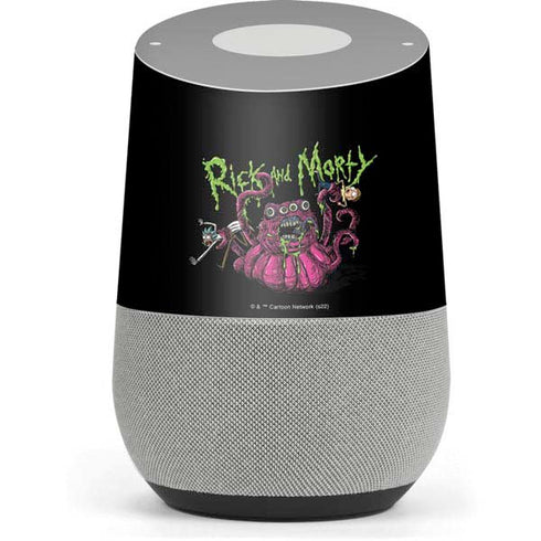 Adult Swim Rick and Morty Tentacle Attack Google Home Skin